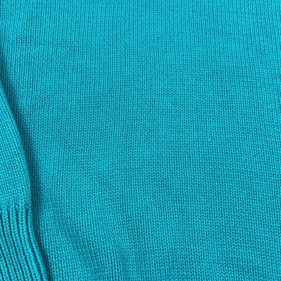 Vintage Teal Eddie Bauer Outdoors Hiking Camping 90s Sweater Size Large - Picture 7 of 7